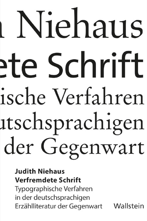 Buchcover Verfremdete Schrift