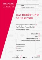 Das Debüt und sein Autor_Plakat