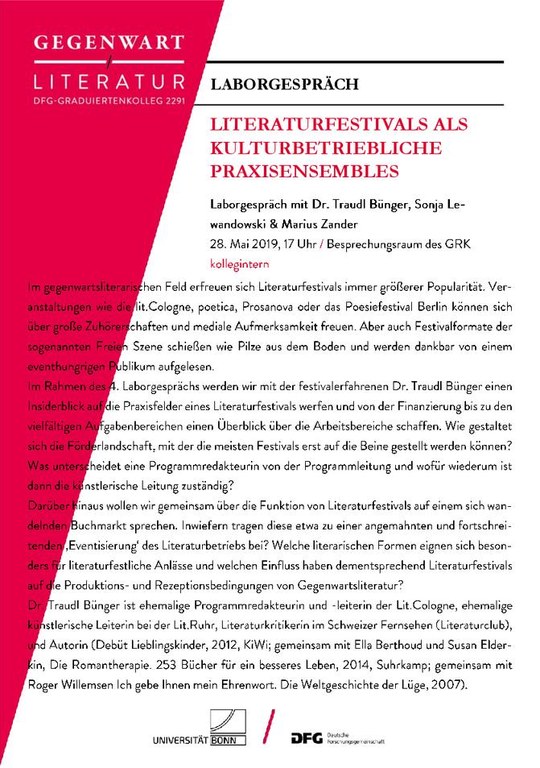 Literaturfestivals als literaturbetriebliche Praxisensembles_Flyer