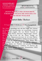 Zensuren und Zensoren_Flyer