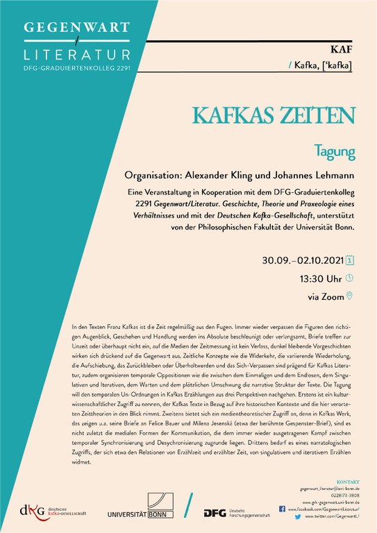 Kafkas Zeiten_Plakat