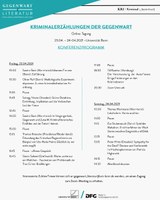 Kriminalerzählungen der Gegenwart_Programm