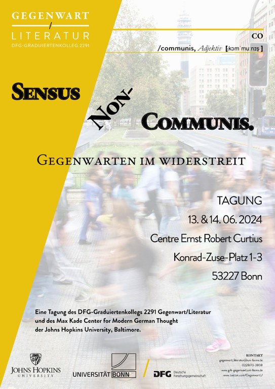 Plakat Tagung Sensus Non-Communis