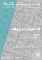 Plakat Tagung_Gattung und Gegenwart