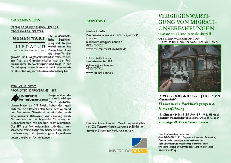 Workshop_Vergegenwärtigung von Migrationserfahrungen_Flyer