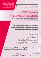 ZEIT I Literatur GEGENWART I Geschichte_Plakat